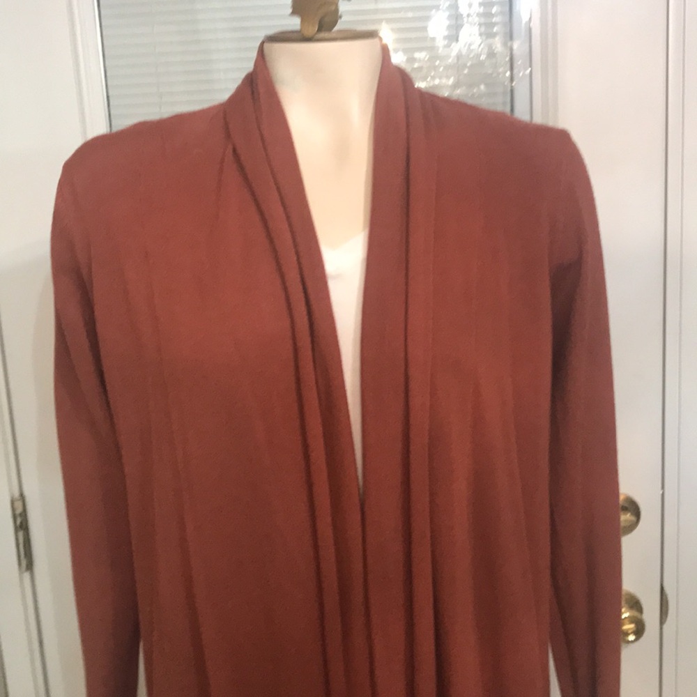 Rust  Cardigan - Picture 2 of 10